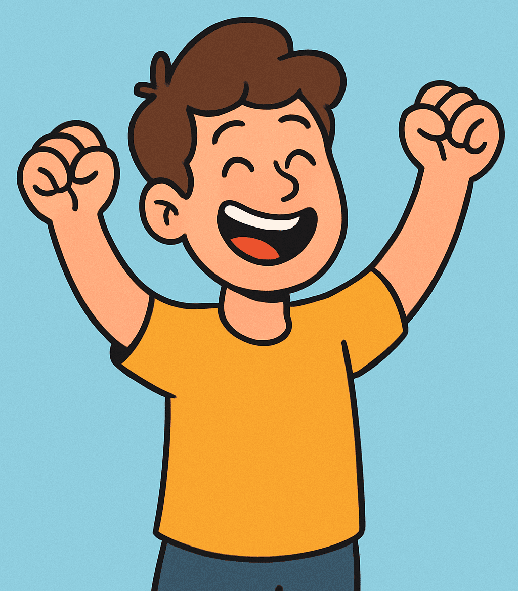 A happy, healthy person representing tomorrow