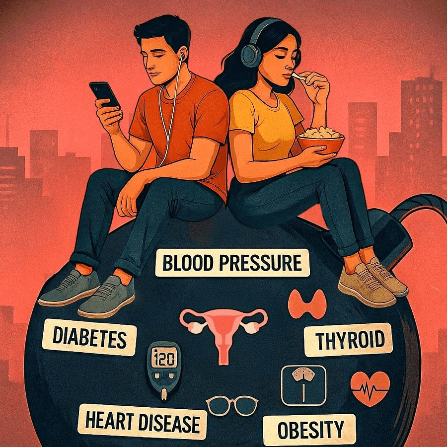 🚨 Why Are Lifestyle Diseases Rising in India? The Silent Health Crisis Behind Your Desk