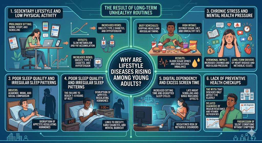 Young adults with unhealthy habits