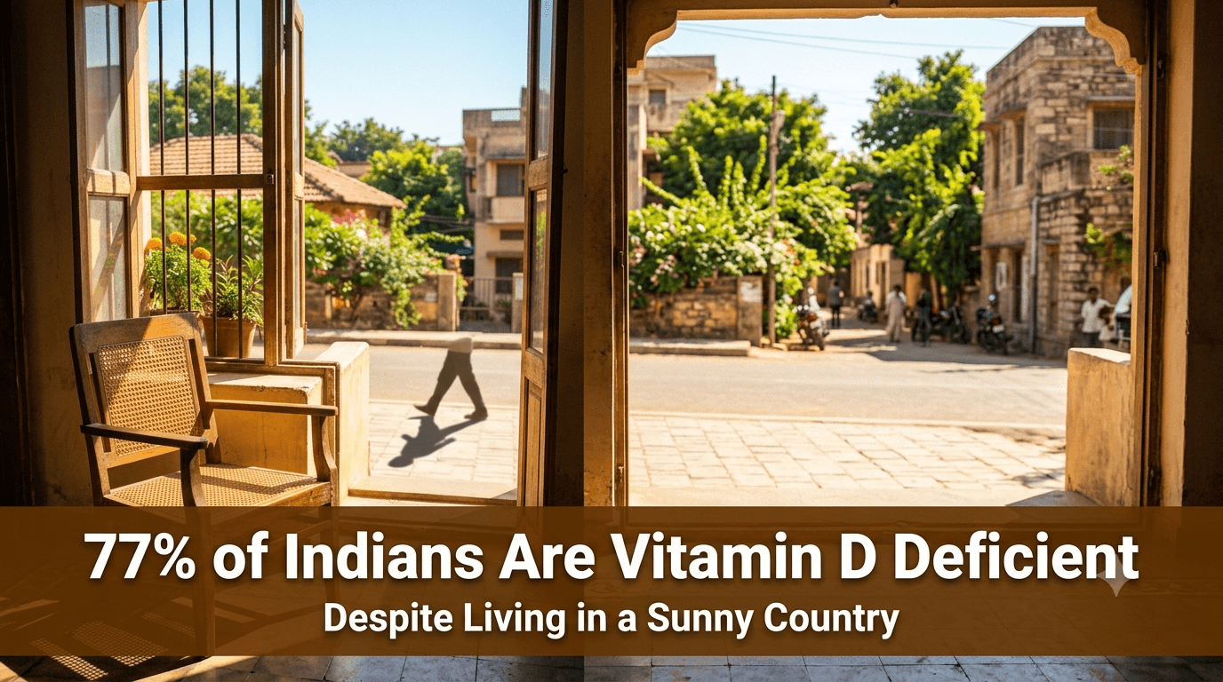 Vitamin D Deficiency in India — Why 70% of Indians Are Deficient Despite Living in a Sunny Country