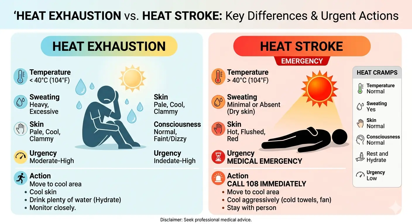 Immediate First Aid Steps for Heat Exhaustion