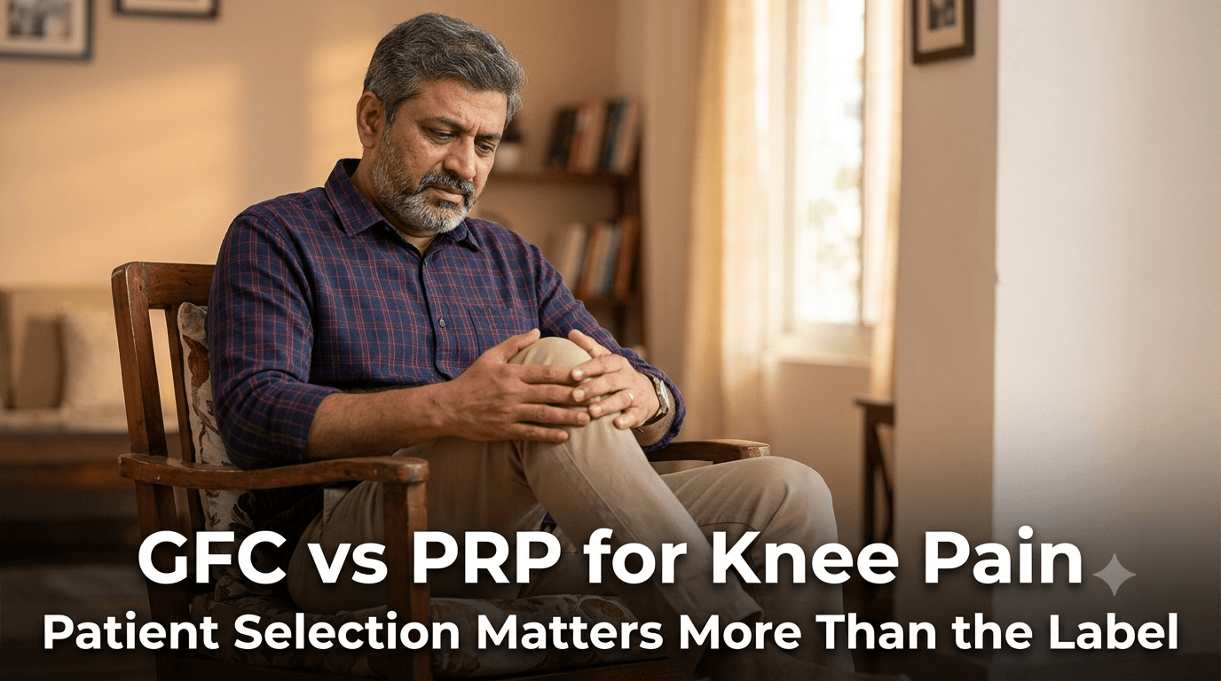 GFC vs PRP for Knee Osteoarthritis — Patient Selection Matters More Than the Label