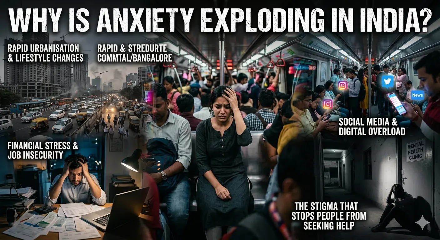 Anxiety India Illustration